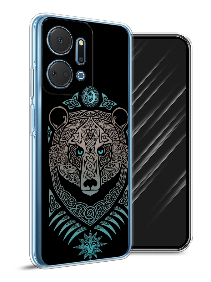 

Чехол Awog на Honor X7A Plus "Кельтский медведь", Черный;серый, 6121850-1