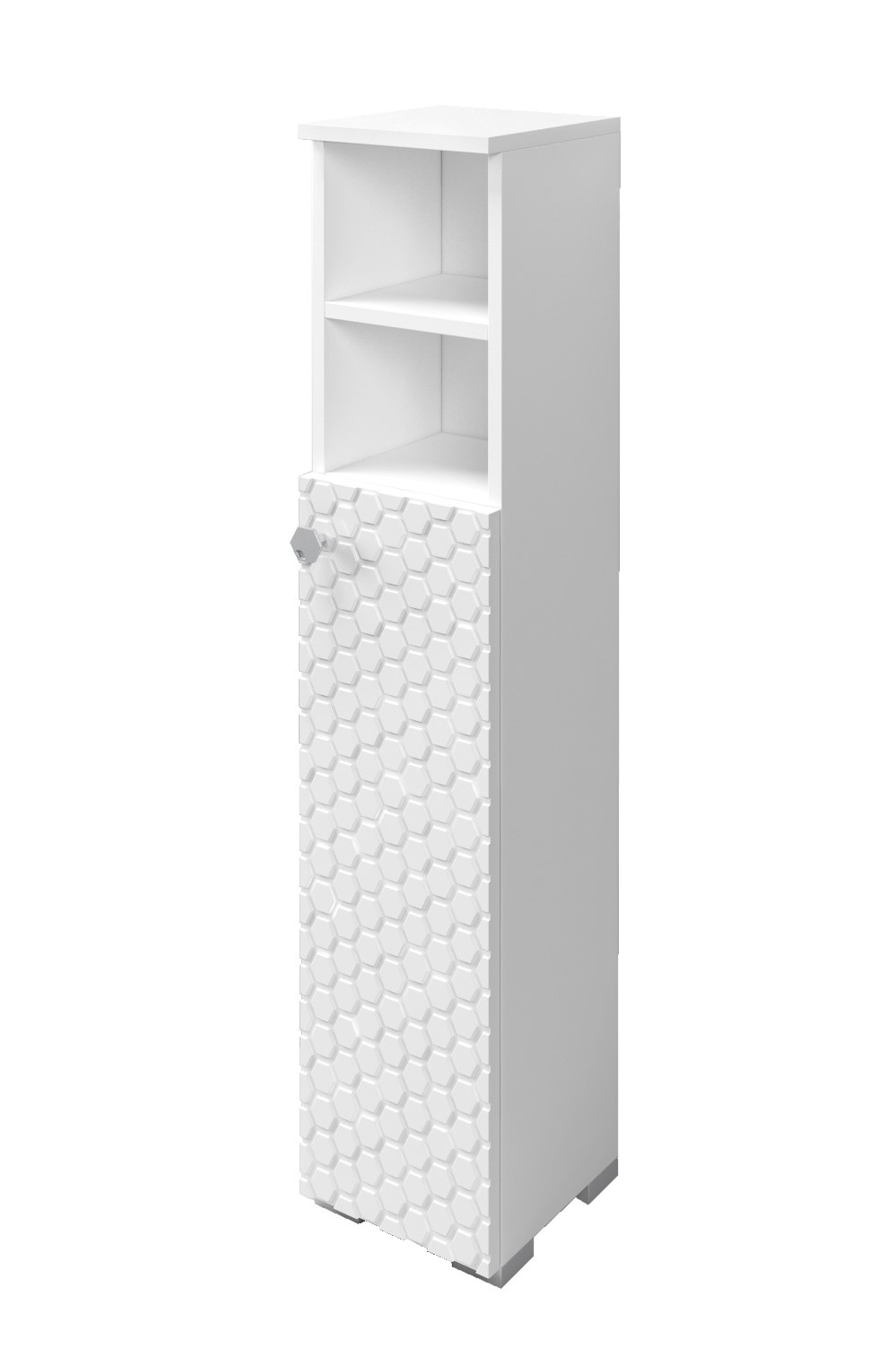 Шкаф для ванной комнаты Гестия Соната, 2 ниши, белый, правый фетр для декора и флористики однотонный белый двусторонний рулон 1шт 0 5 x 20 м