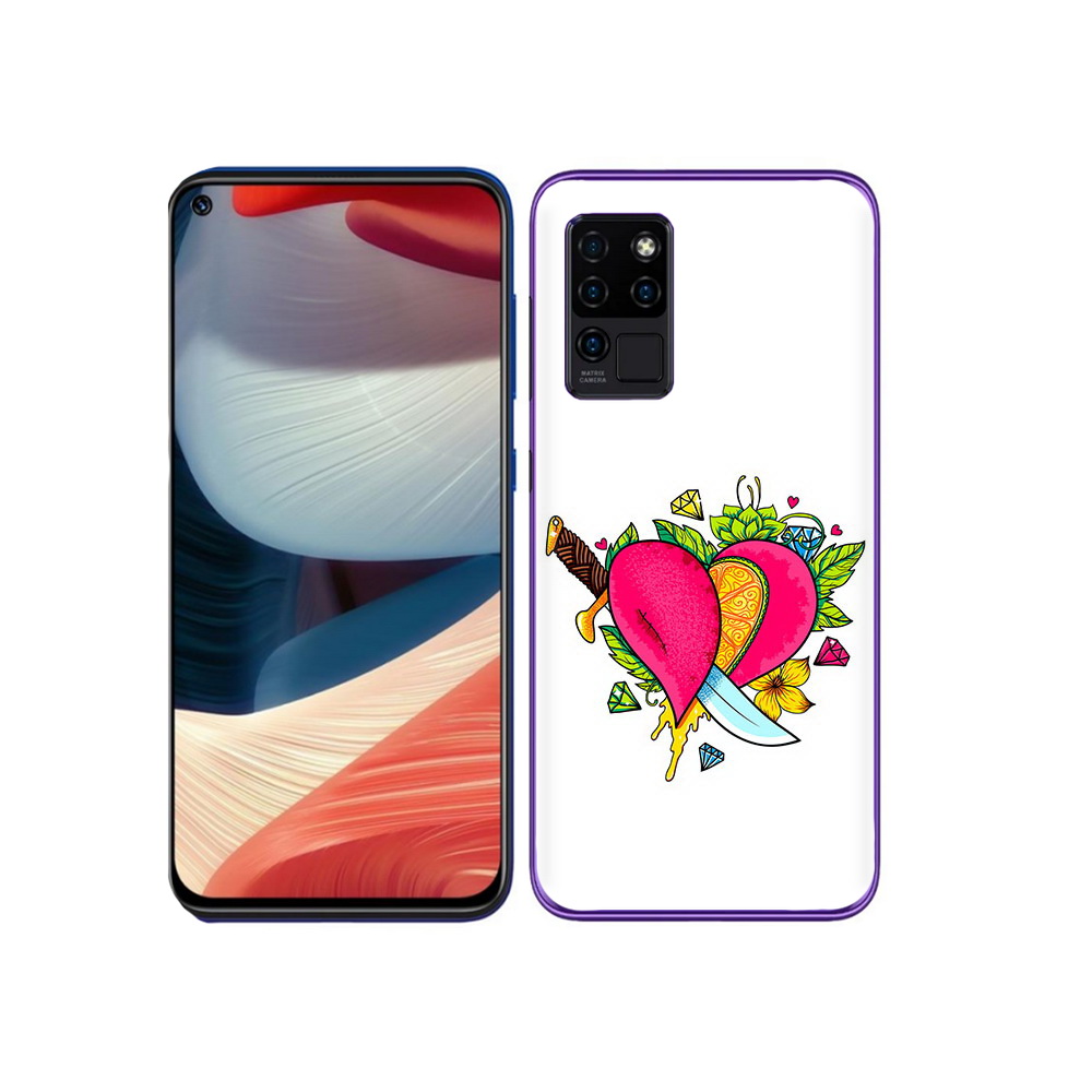 

Чехол MyPads Tocco для Oukitel C21 Фруктовое сердце, Прозрачный, Tocco