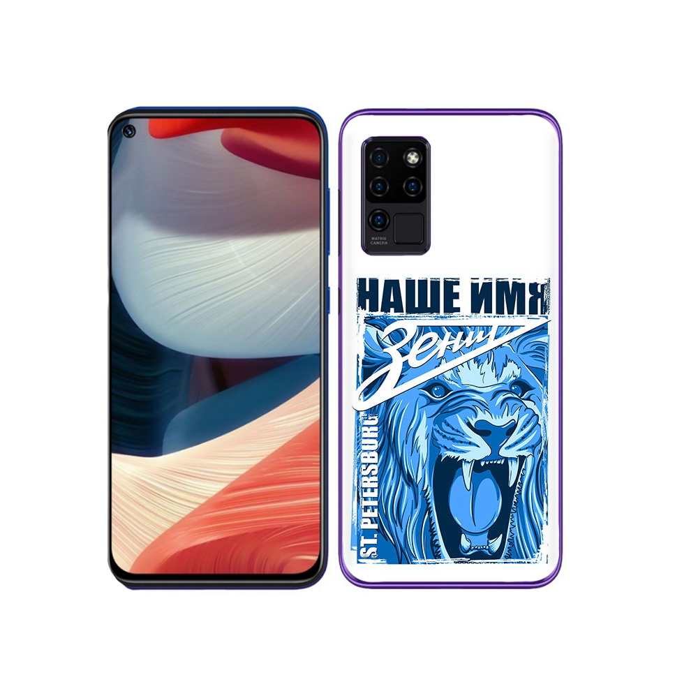 

Чехол MyPads Tocco для Oukitel C21 ФК наше имя зенит, Прозрачный, Tocco