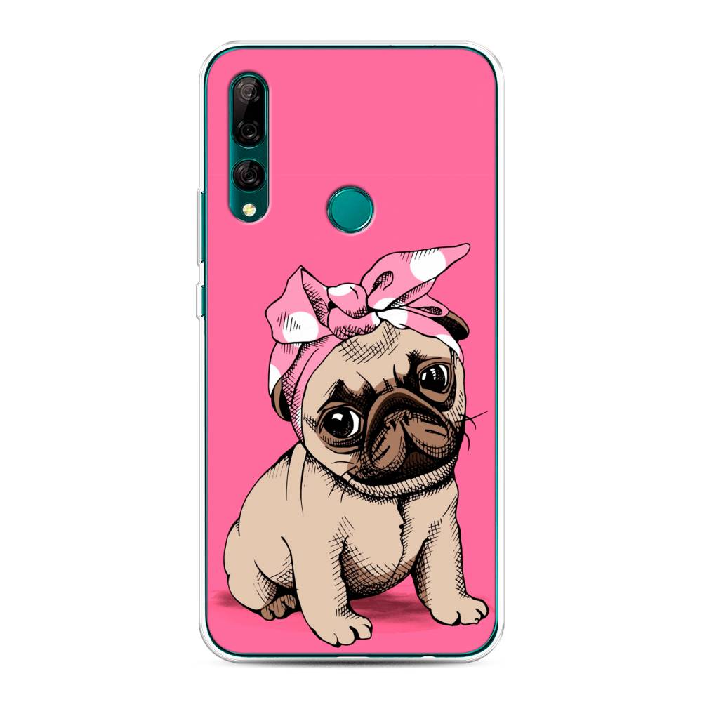 

Чехол Awog на Huawei Y9 Prime 2019 "Dog Pin-Up", Розовый;бежевый, 611950-2