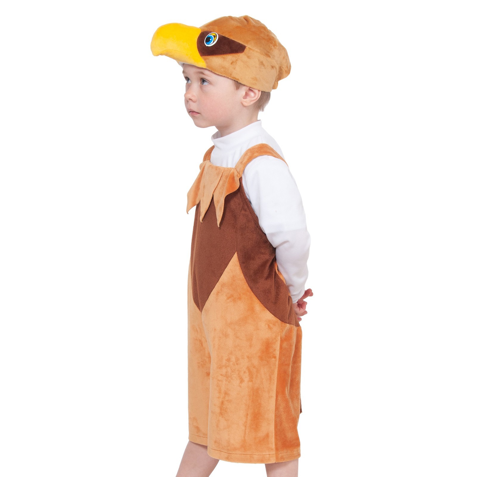Карнавальный костюм детский Карнавалофф Орел, коричневый, 122 карнавальный костюм карнавалофф мышь цв белый серый р 98