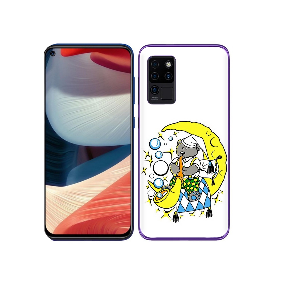 

Чехол MyPads Tocco для Oukitel C21 Сырная луна, Прозрачный, Tocco