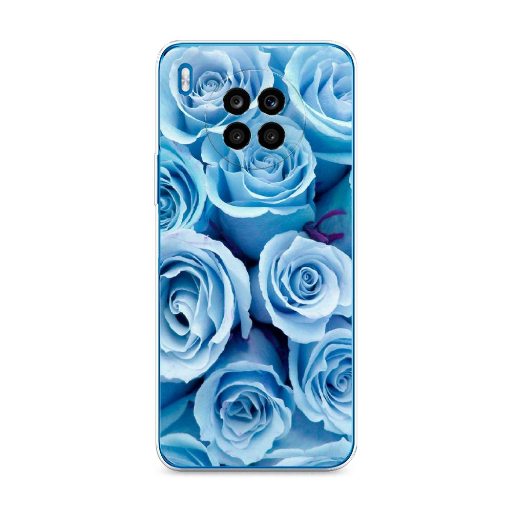 

Чехол Awog на Honor 50 Lite "Лазурные розы", Голубой, 6106450-8
