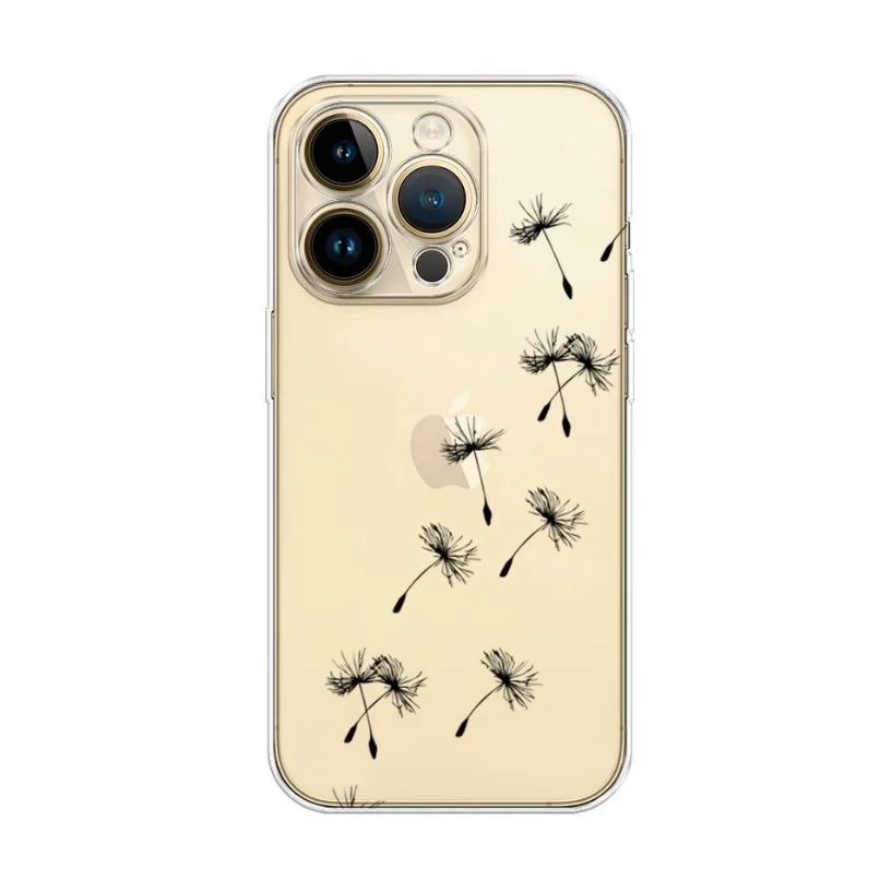 

Чехол Awog на Apple iPhone 14 Pro Max / Айфон 14 Pro Max "Летящие одуванчики", Разноцветный, 15050-8