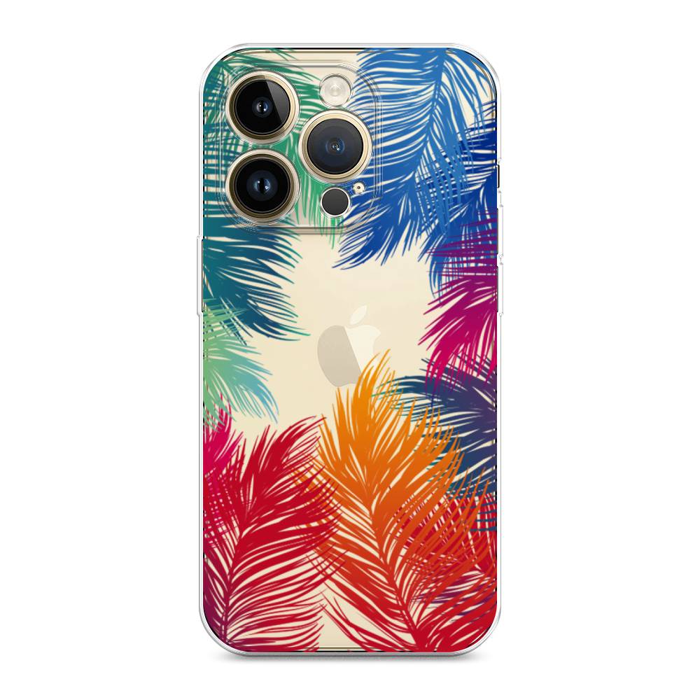 

Чехол Awog на Apple iPhone 14 Pro Max / Айфон 14 Pro Max "Рамка из перьев", 15050-4