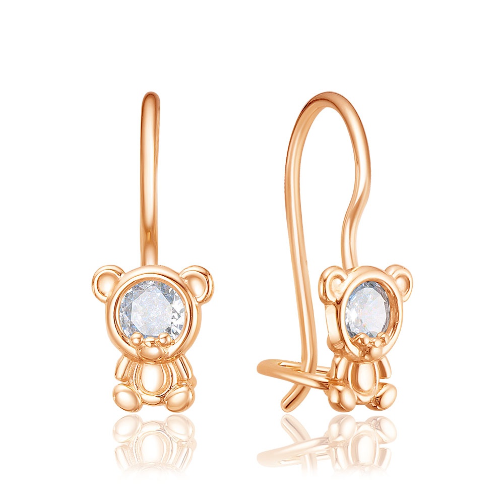 

Серьги из золота 585Gold 602002022, фианит, 602002022
