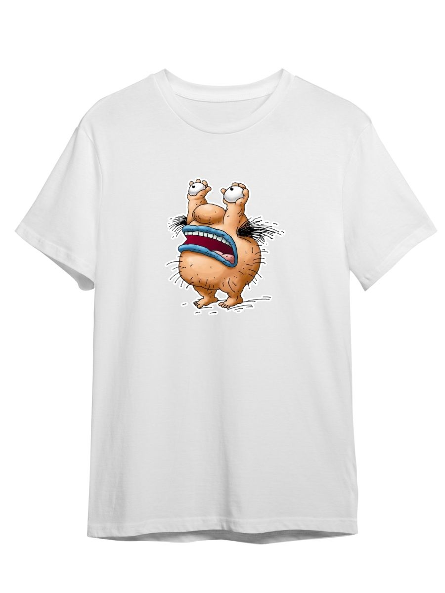 

Футболка унисекс СувенирShop Мультфильм/Реальные монстры 1 белая 2XL, Белый, "Мультфильм/Реальные монстры" 1