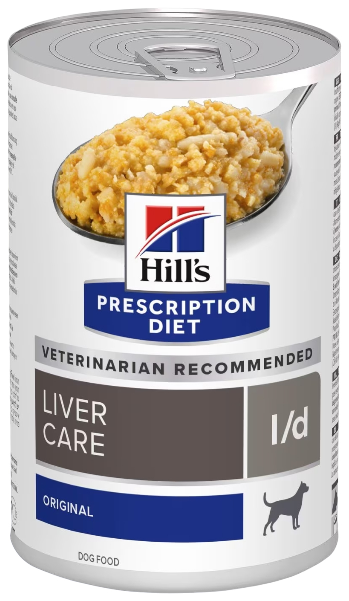 Влажный корм для собак Hill's Prescription Diet l/d, оригинальный вкус, 370 г, 3 и 1 шт