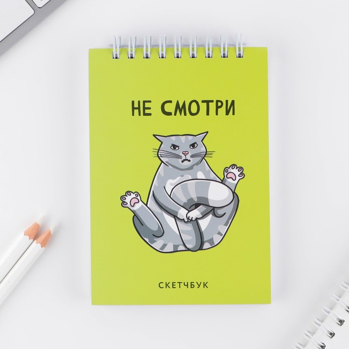 Скетчбук ArtFox Кот, А6, 80 л, 100 г/м, 2шт