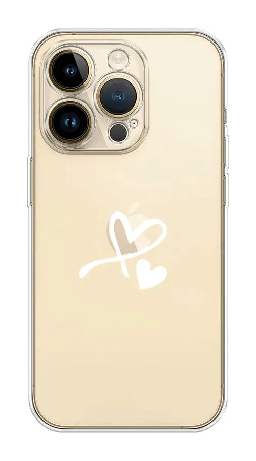 

Силиконовый чехол Awog "Сердечко минимализм" для Apple iPhone 14 Pro Max, Прозрачный, 15050-6