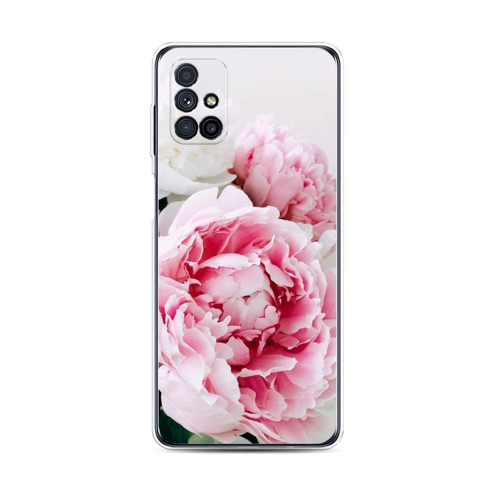 

Чехол на Samsung Galaxy M31s "Розовые и белые пионы", Розовый;белый, 2101450-2