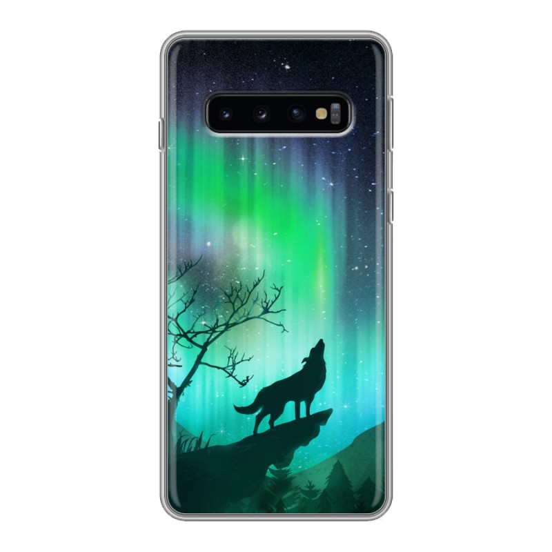 фото Чехол для samsung galaxy s10 (sm-g973) с рисунком и защитой камеры 100gadgets