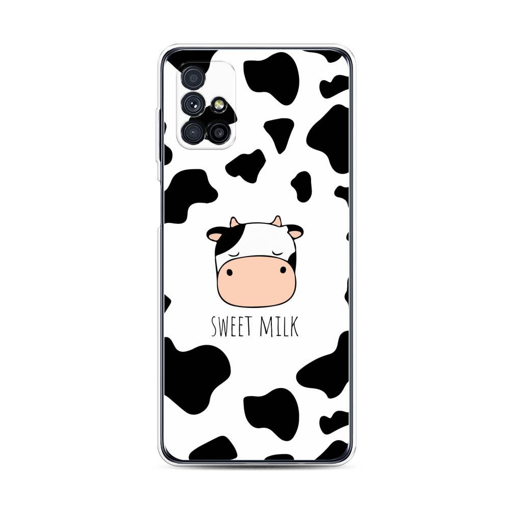

Чехол на Samsung Galaxy M31s "Sweet milk", Розовый;белый;черный, 2101450-1