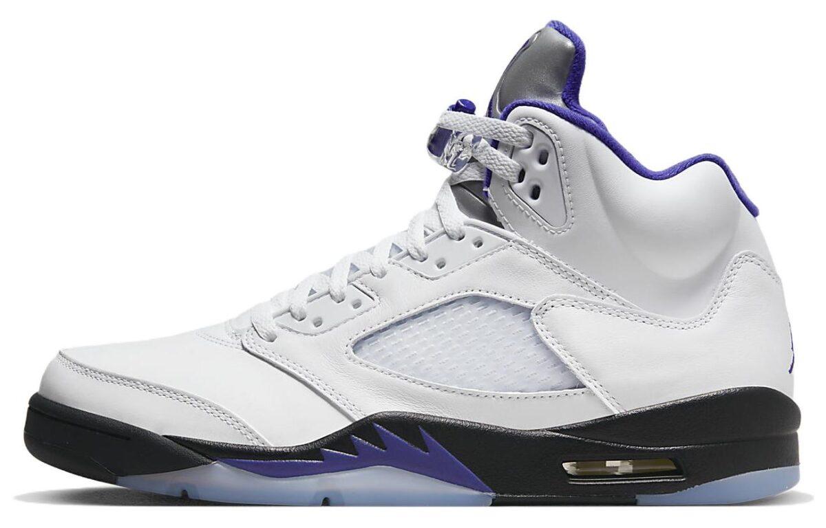 

Кеды унисекс Jordan Air Jordan 5 retro concord белые 42.5 EU, Белый, Air Jordan 5 retro concord