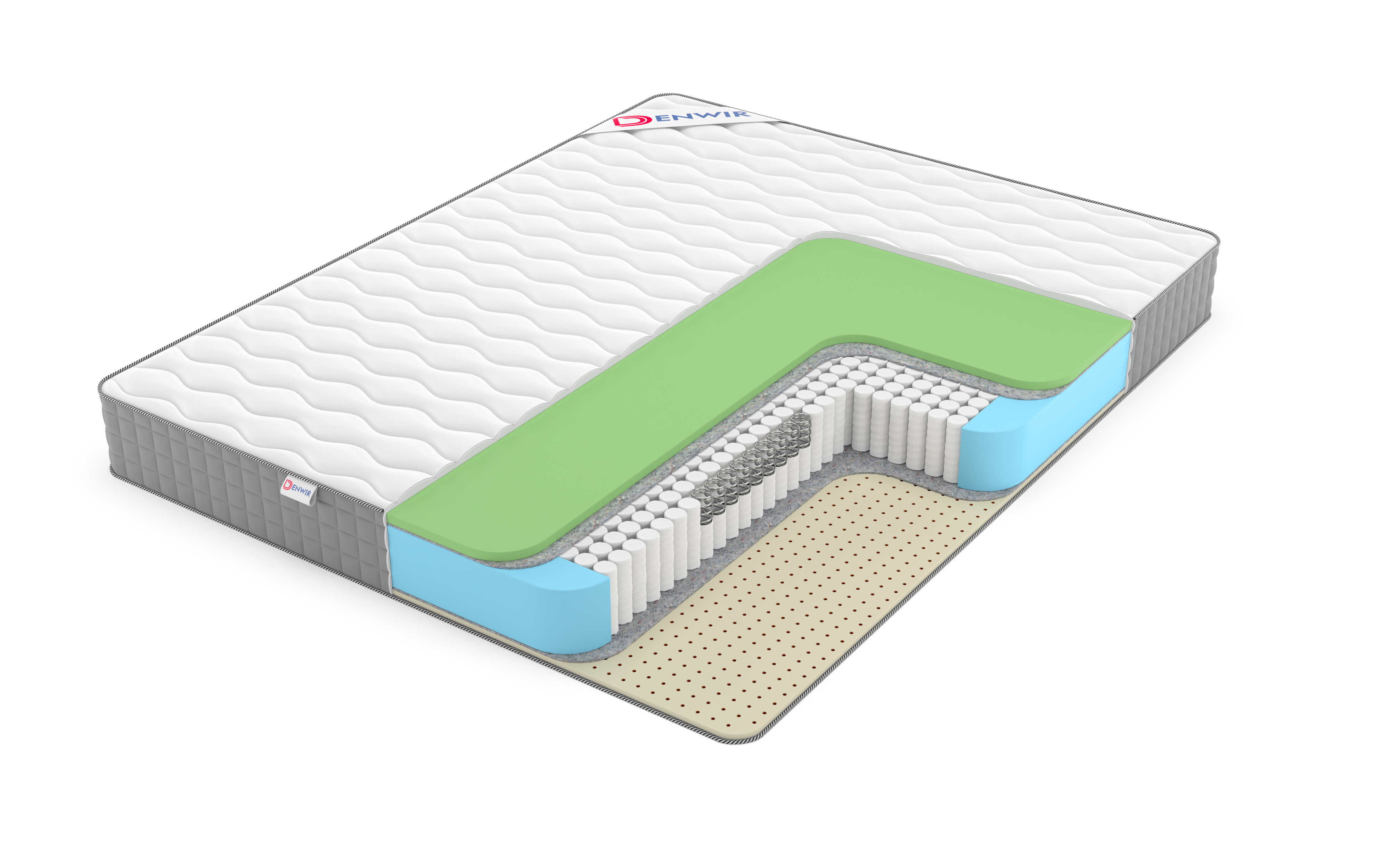 

Матрас пружинный Denwir BEST FOAM SOFT S1000 125х186, 18 см, Белый, BEST FOAM SOFT S1000