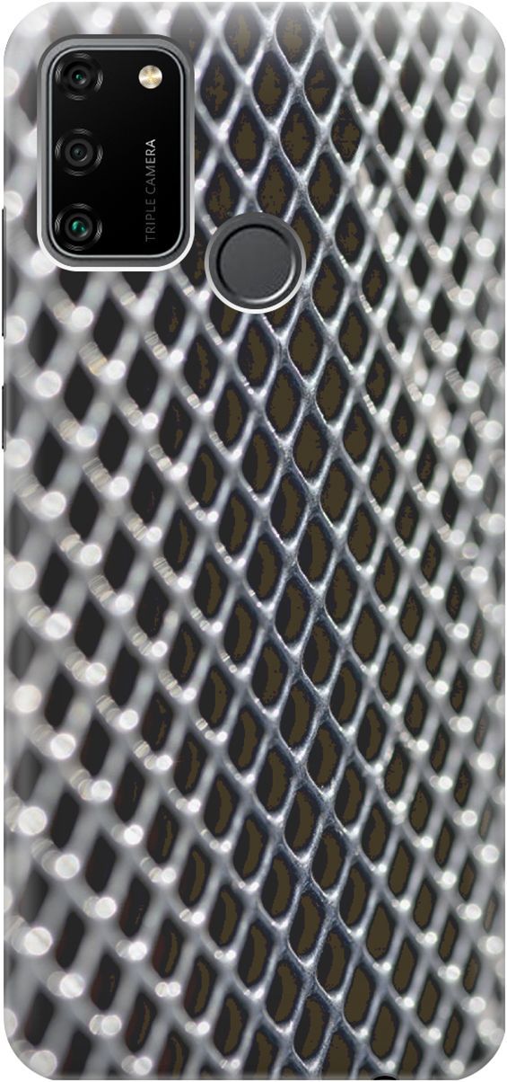 

Силиконовый чехол на Honor 9A с принтом "Серебряная сетка", Коричневый;серый, 2211