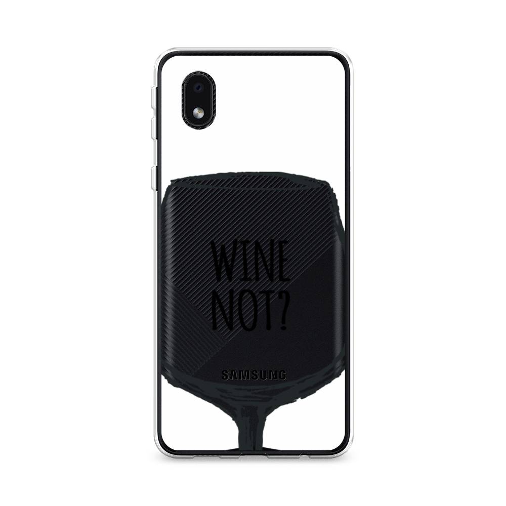 

Чехол на Samsung Galaxy A01 Core "Wine not white", Белый, 2101250-6