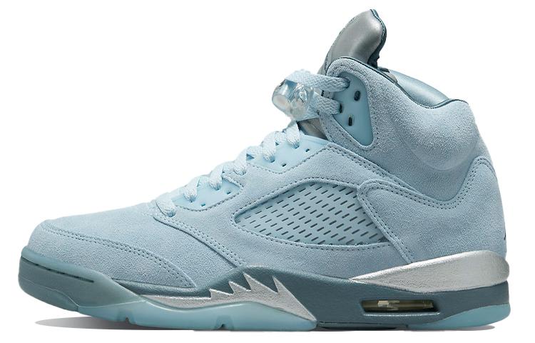 

Кеды унисекс Jordan Air Jordan 5 retro bluebird голубые 42.5 EU, Голубой, Air Jordan 5 retro bluebird