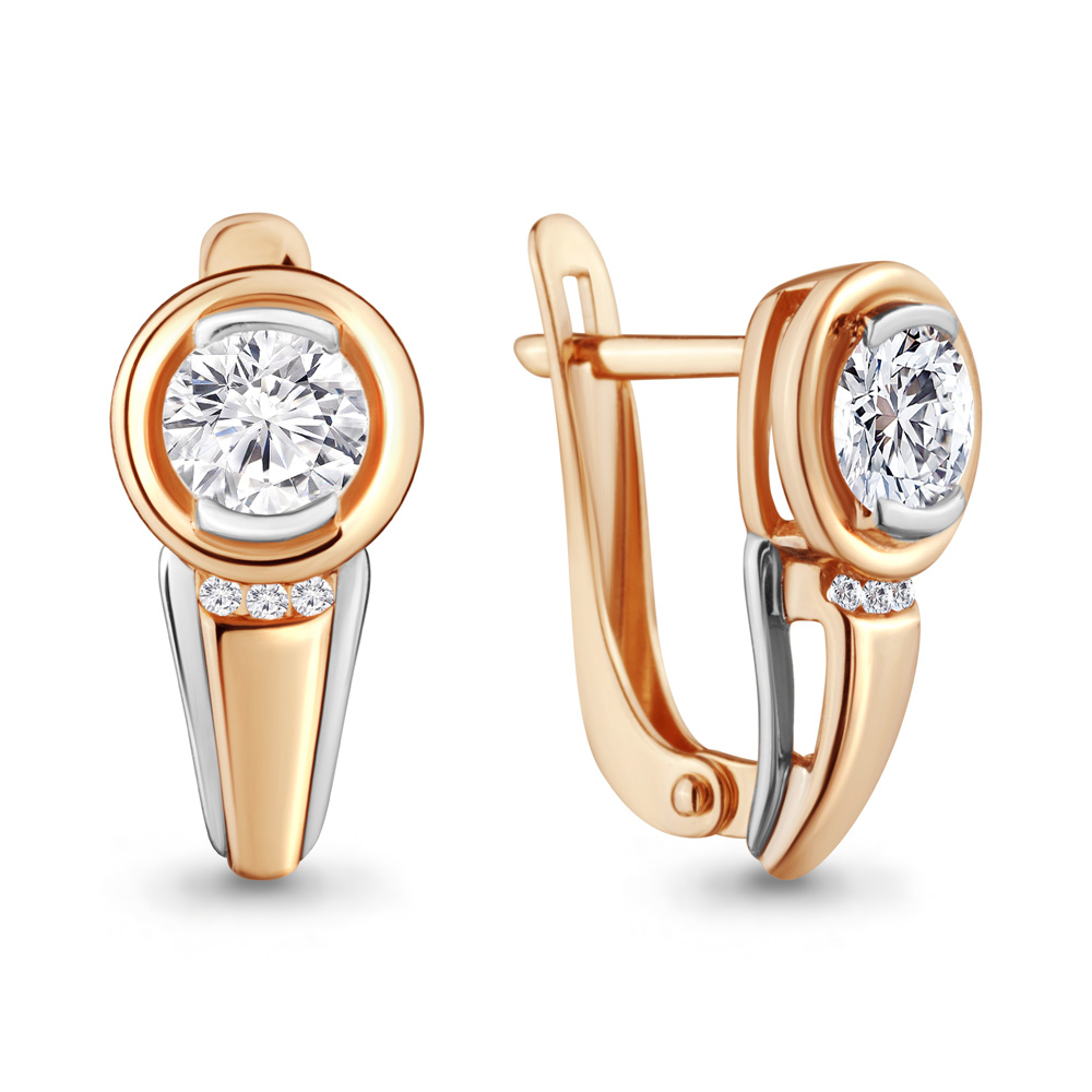 

Серьги из серебра с фианитом Aquamarine Aquamarine 43421А_925_з, 43421А_925_з