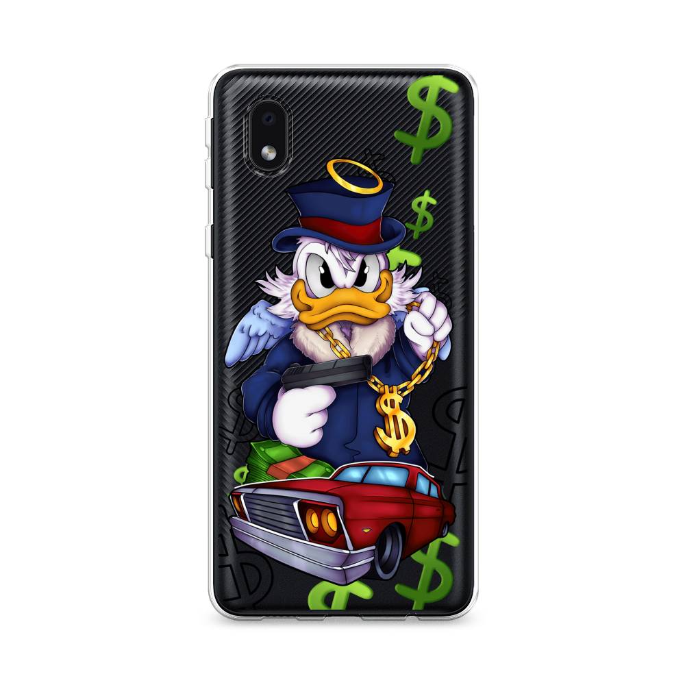 

Чехол на Samsung Galaxy A01 Core "Scrooge McDuck with a Gold Chain", Красный;синий;белый, 2101250-6