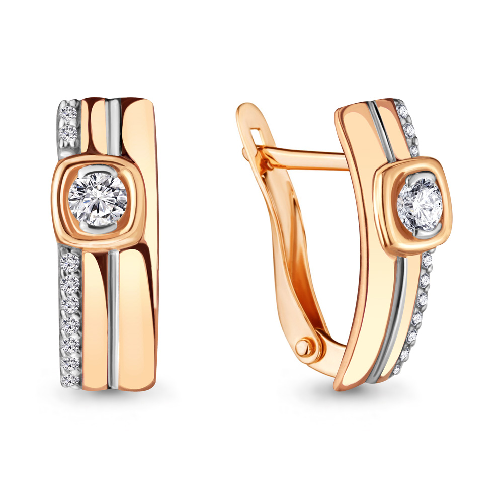 

Серьги из серебра с фианитом Aquamarine Aquamarine 434191А_925_з, 434191А_925_з