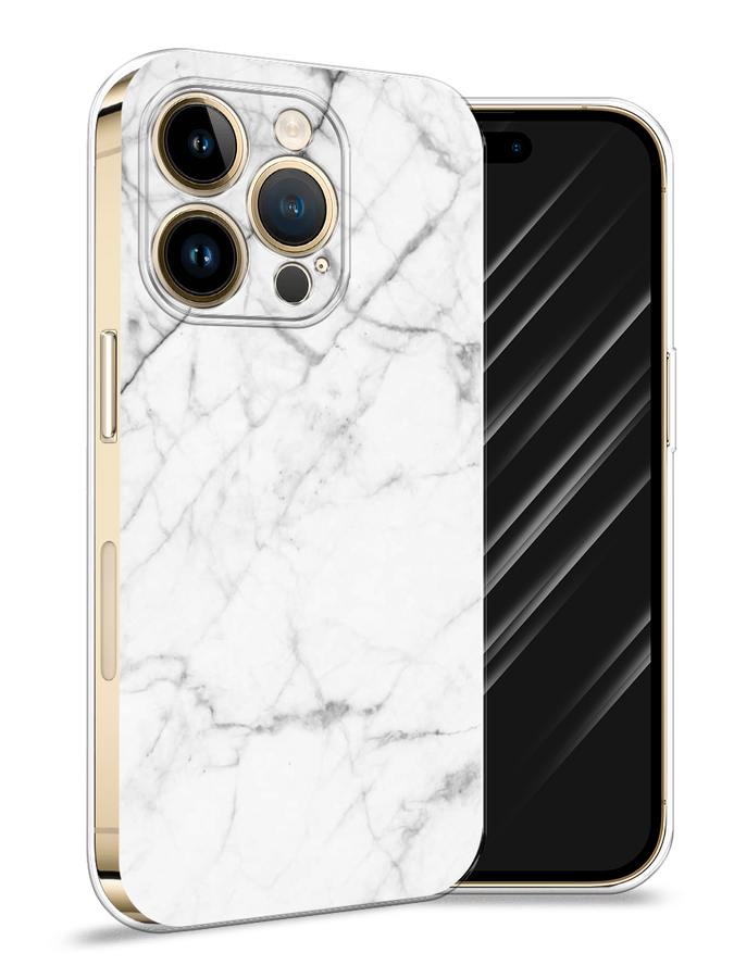 

Силиконовый чехол Awog "Светлый мрамор" для Apple iPhone 14 Pro Max, Белый, 15050-3