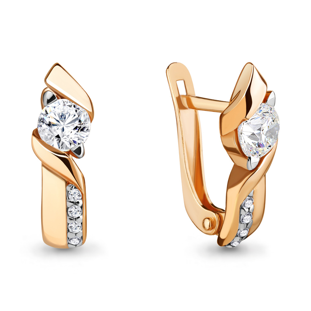 

Серьги из серебра с фианитом Aquamarine Aquamarine 434021А_925_з, 434021А_925_з