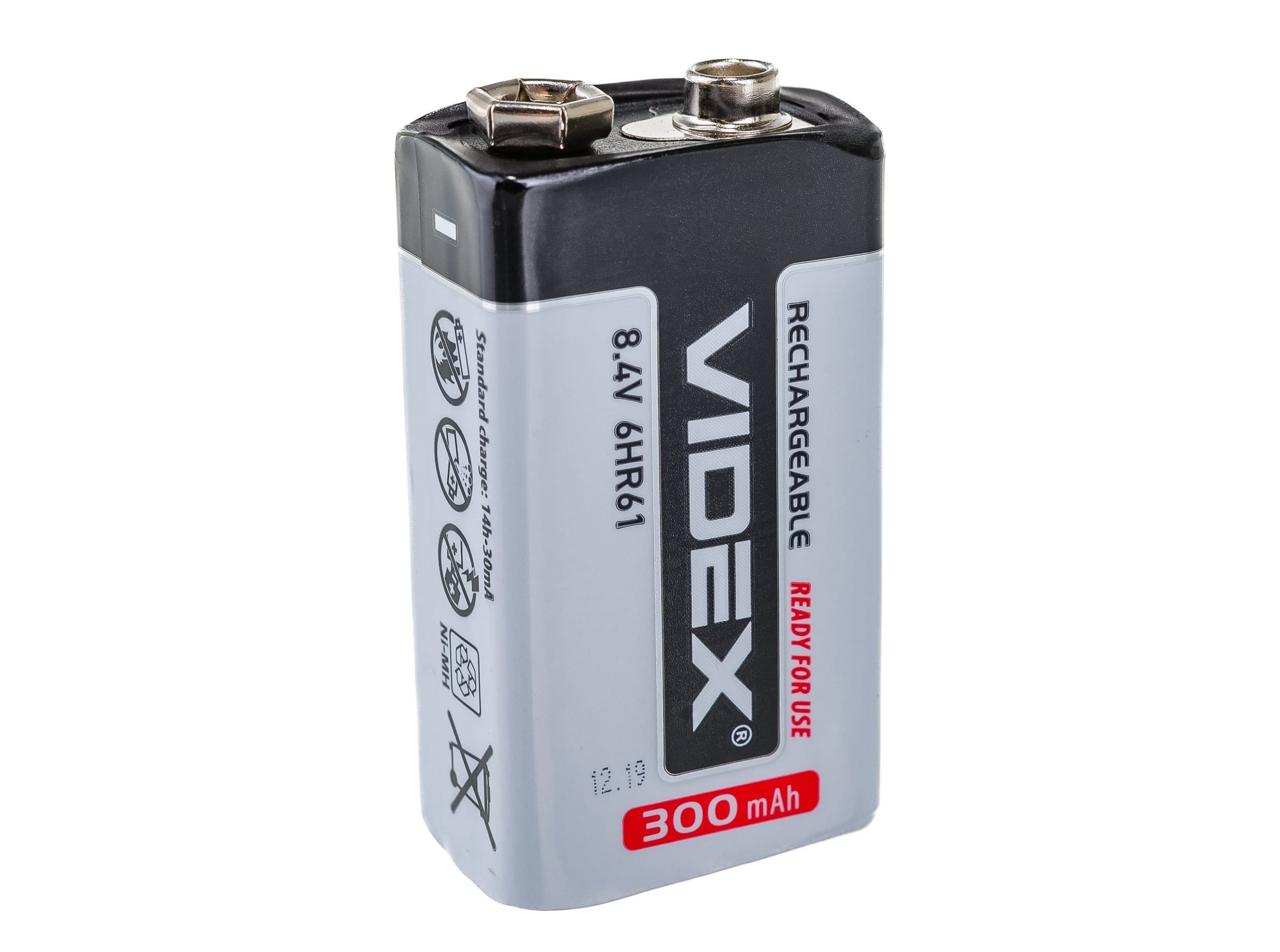 

Videx Аккумулятор 6HR61 300mAh 1BL LSD, низк. саморазряд VID-6HR61-300