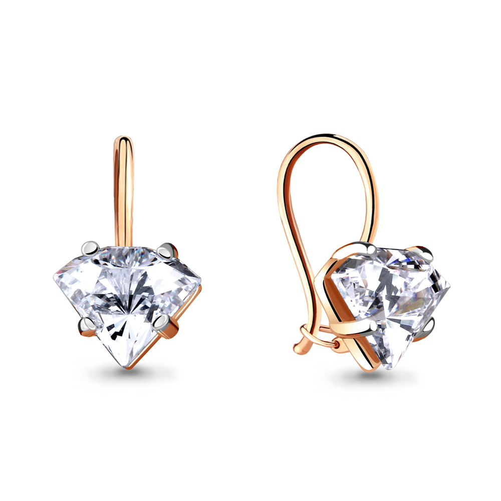 

Серьги из красного золота с фианитом Aquamarine Aquamarine 43300_585_кз, 43300_585_кз