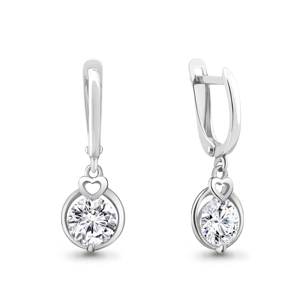

Серьги из серебра с фианитом Aquamarine Aquamarine 43123_925_р, 43123_925_р