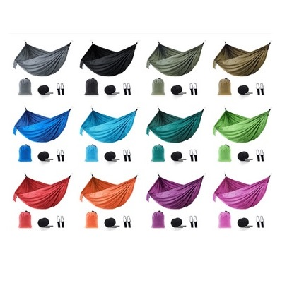 Туристический гамак из парашютной ткани KONOO DC004. 2.7*1.4 м, цвет фиолетовый