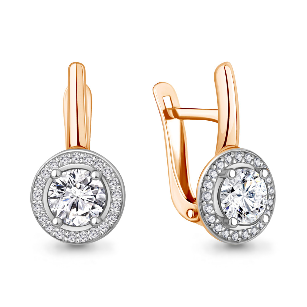 

Серьги из серебра с фианитом Aquamarine Aquamarine 42983А_925_з, 42983А_925_з