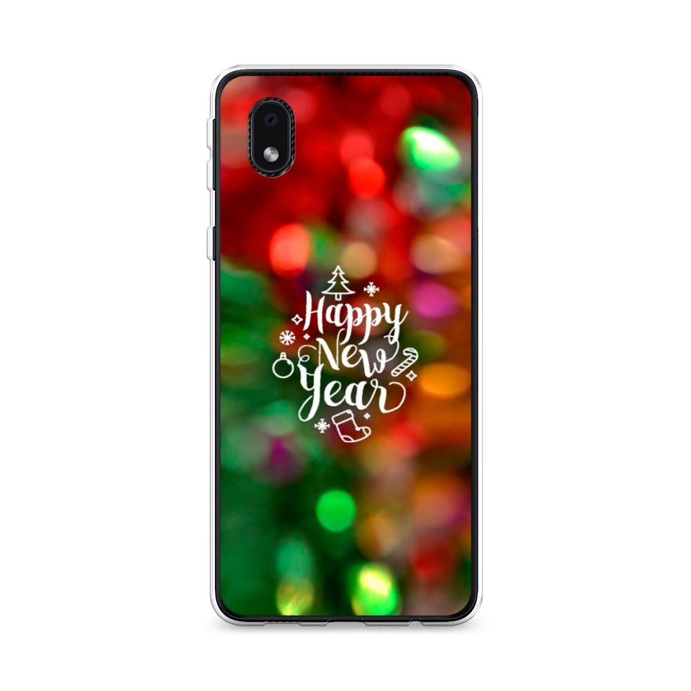 

Чехол на Samsung Galaxy A01 Core "Новый Год на елке", Зеленый;красный;желтый, 2101250-5