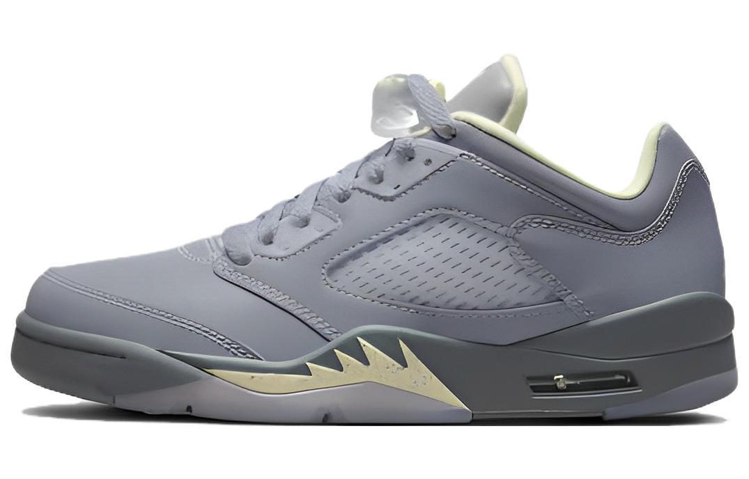 

Кеды унисекс Jordan Air Jordan 5 Low Indigo Haze серые 40 EU, Серый, Air Jordan 5 Low Indigo Haze