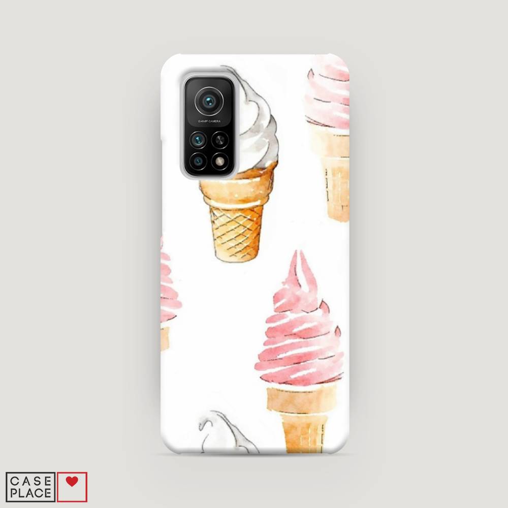 

Пластиковый чехол "Нарисованное мороженое" на Xiaomi Mi 10T, 39320-7