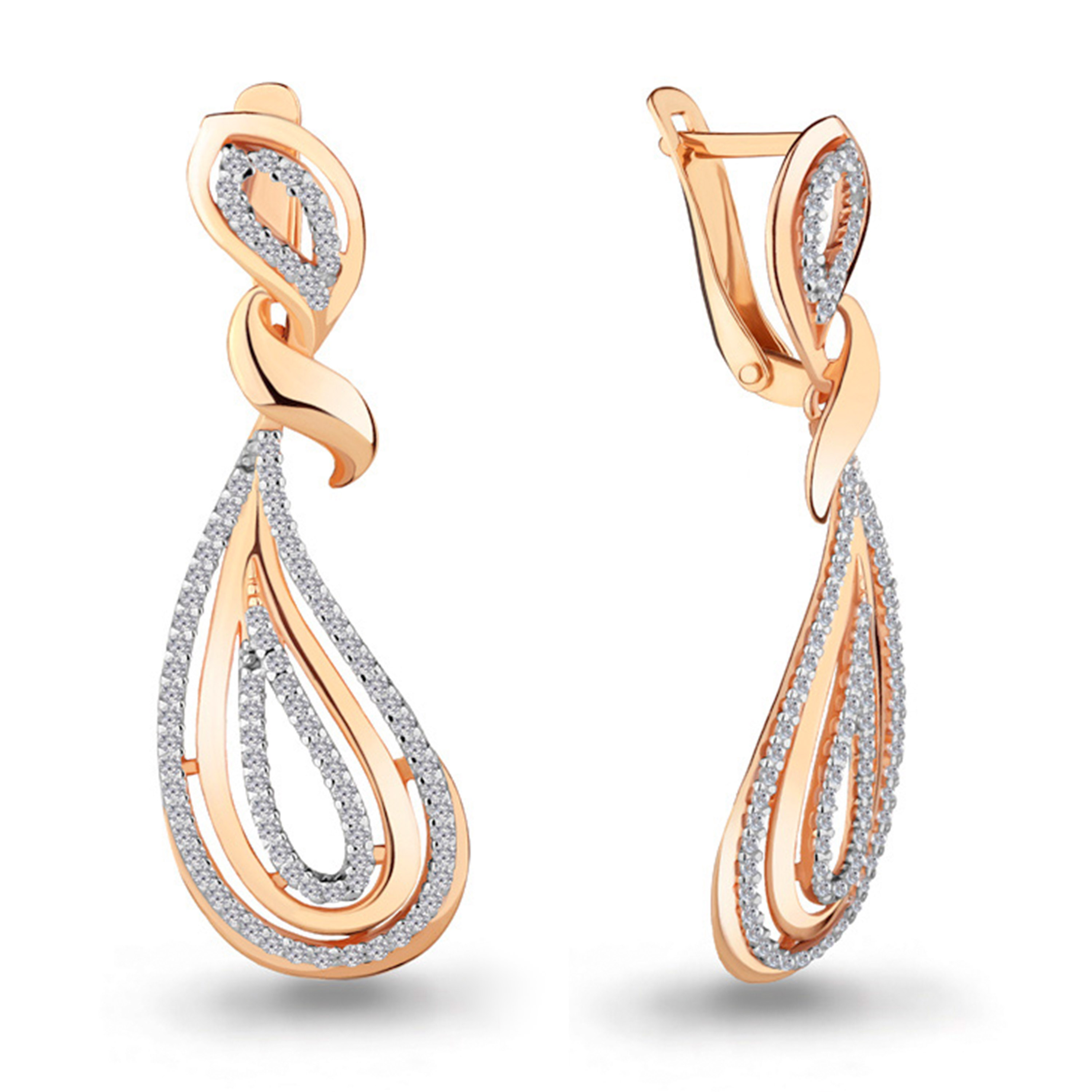 

Серьги из красного золота с фианитом Aquamarine Aquamarine 42500А_585_кз, 42500А_585_кз