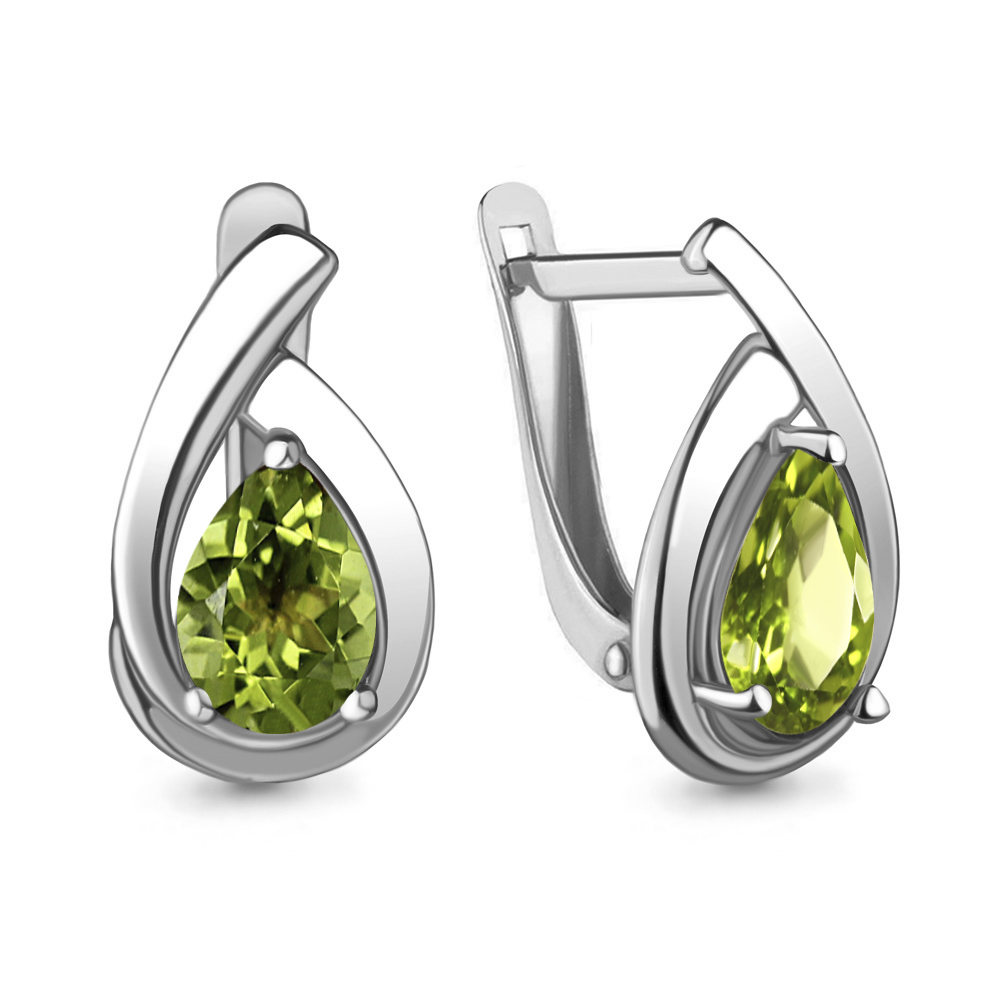 

Серьги из серебра с хризолитом Aquamarine Aquamarine 4241207_925_р, 4241207_925_р