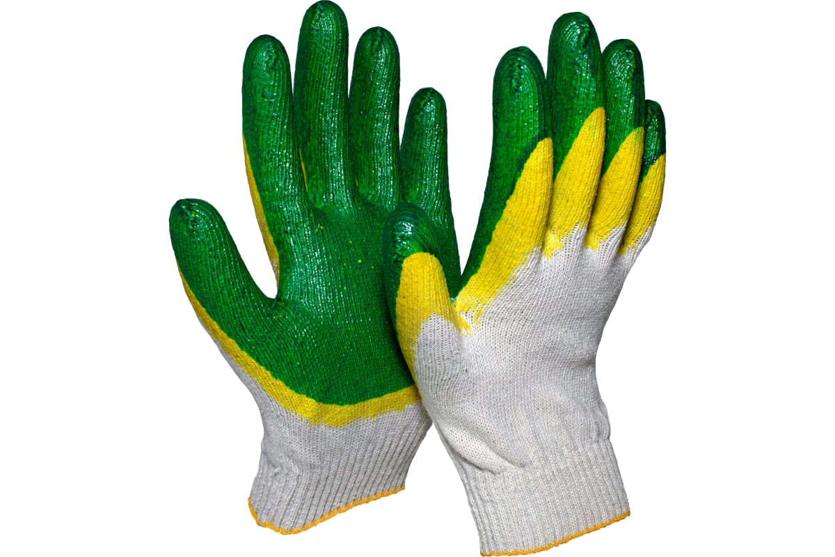 Трикотажные перчатки с двойным латексным покрытием ООО Компания САБ 10 класс ПЕР10.13