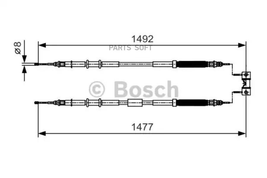 

ТРОС ТОРМОЗНОЙ Bosch 1987482038