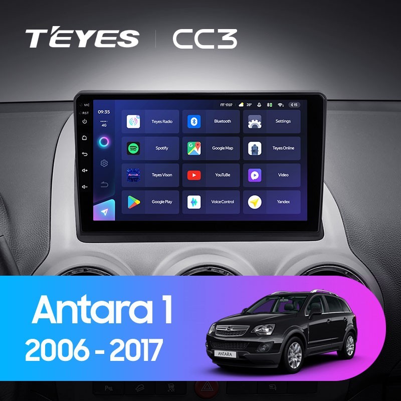 Автомобильная магнитола Teyes CC3 432 Opel Antara 1 2006-2017 4458100₽