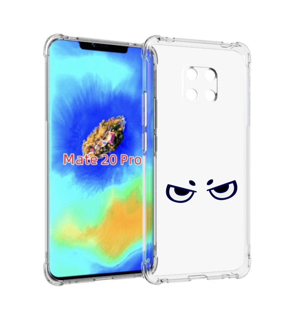 

Чехол MyPads злые-глазки для Huawei Mate 20 Pro/Mate 20 RS 6.39, Прозрачный, Tocco