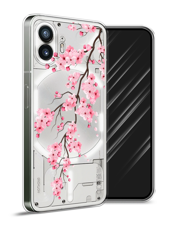 

Чехол Awog на Nothing Phone (2) "Розовая сакура", Розовый;белый;коричневый, 3300250-1