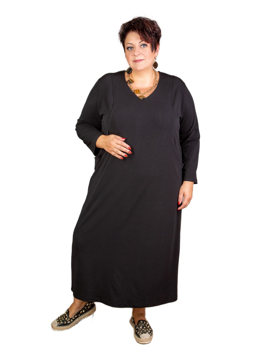 Платье женское Полное Счастье ОК-23-1408 черное 70 RU