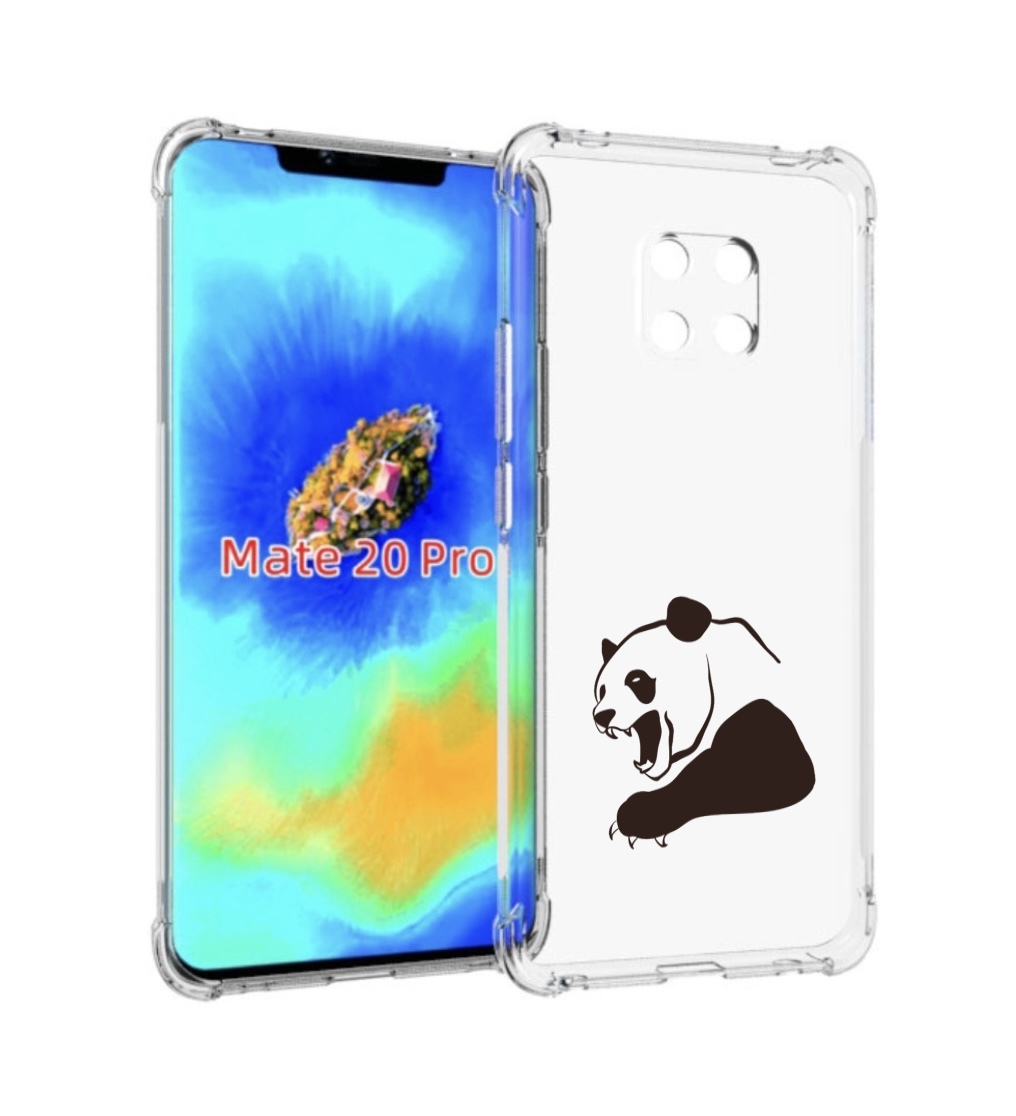 

Чехол MyPads злая-панда для Huawei Mate 20 Pro/Mate 20 RS 6.39, Прозрачный, Tocco