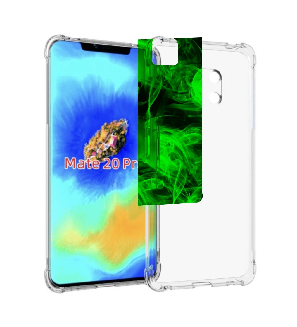 

Чехол MyPads зеленый-дымок для Huawei Mate 20 Pro/Mate 20 RS 6.39, Прозрачный, Tocco