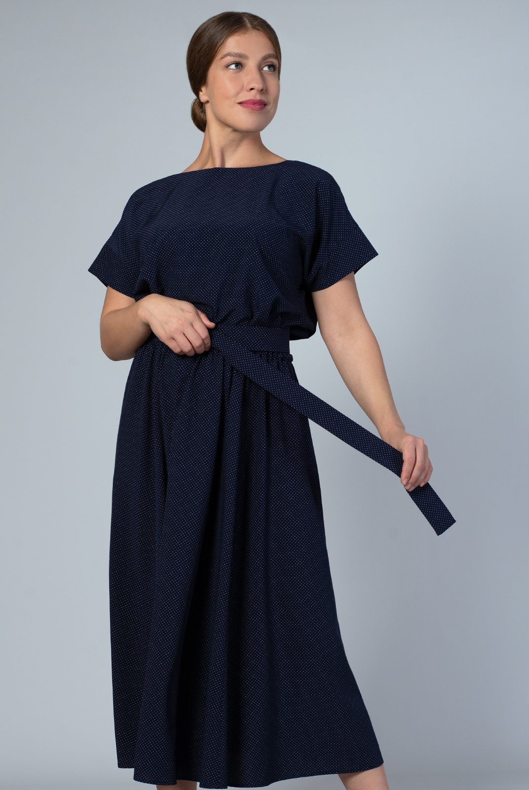 Платье женское Mila Bezgerts 3989зп синее 50 RU