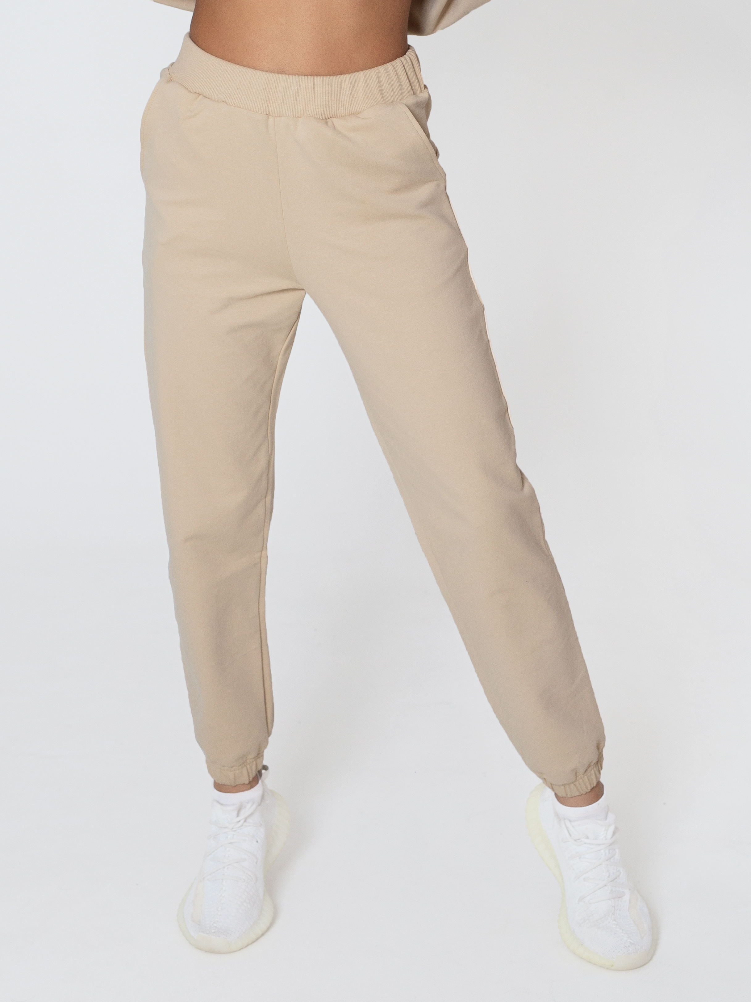 Спортивные брюки женские Павлинка Взрослый беж бежевые 48-50 RU