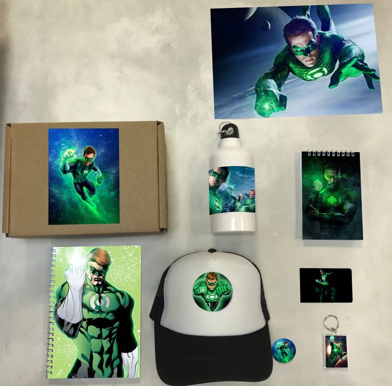 

Бокс с подарком Зелёный фонарь, Green Lantern - 2, 53622795-1, 8 предметов
