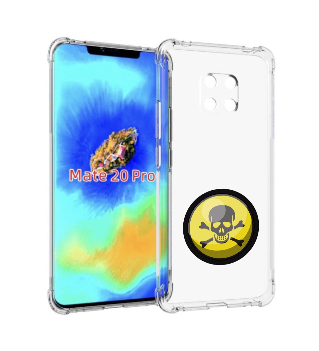 

Чехол MyPads желтый-череп для Huawei Mate 20 Pro/Mate 20 RS 6.39, Прозрачный, Tocco